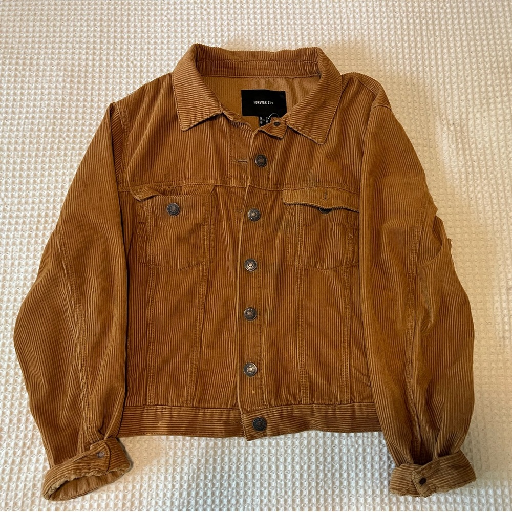 Tan Lightweight Corduroy Shirt Jacket - Picture 1 of 2